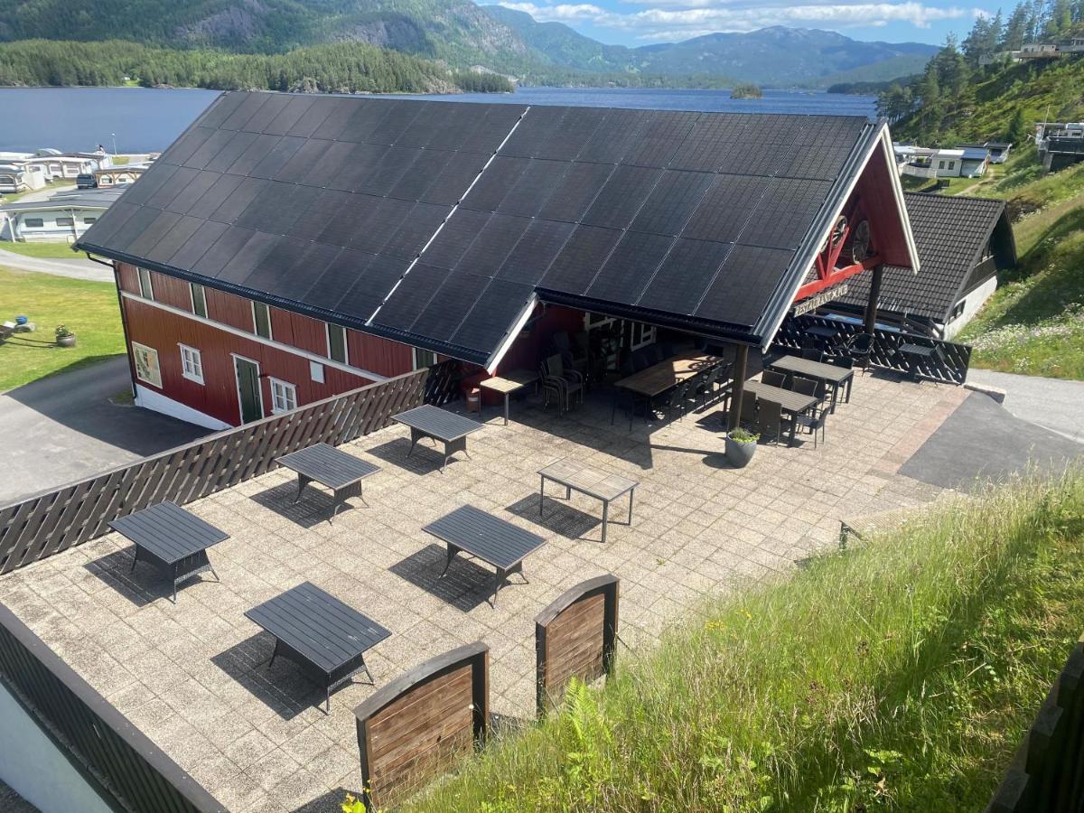Garvikstrondi Camping เซลยูร์ด ภายนอก รูปภาพ